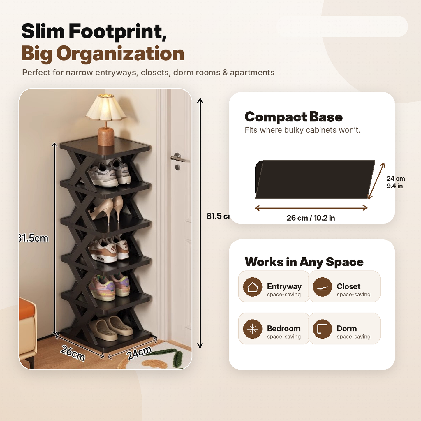Minimalist Multi-Layer Shoe Rack | Space-Saving Entryway Organizer